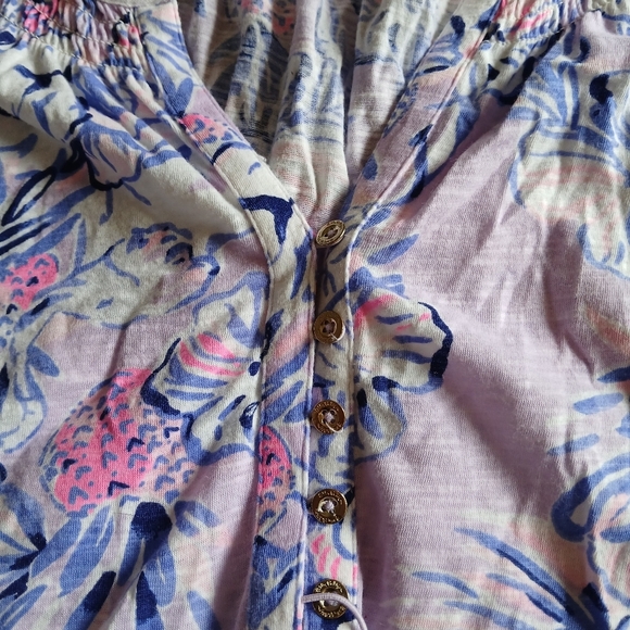 Lilly Pultzier Cotton Tank Nwot Size S - Picture 3 of 4